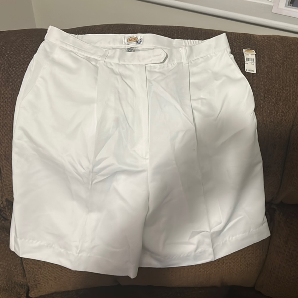 Talbots White Bermuda Shorts Relaxed Fit